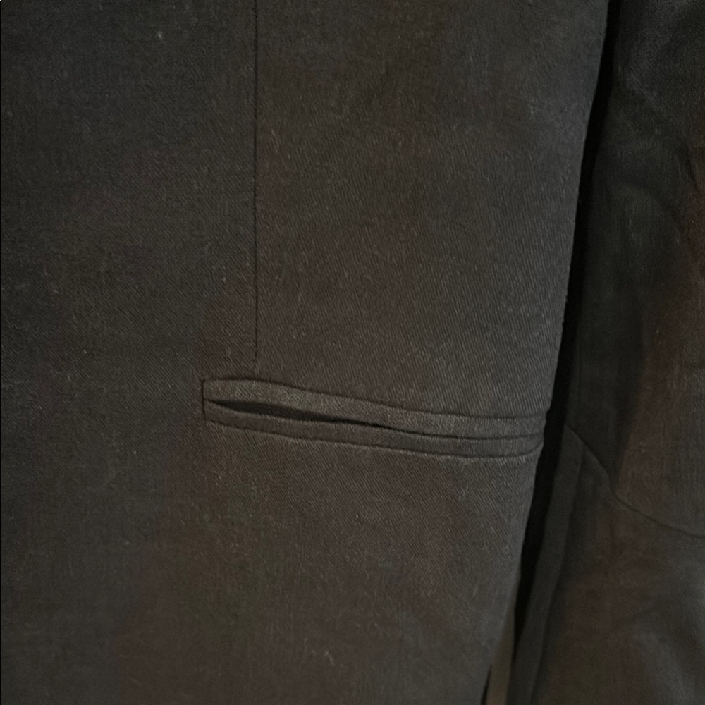 Free People Black Linen Blazer - Picture 6 of 8